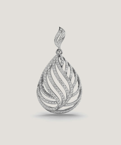 Gold Andrea Overlap Pendant For Women
