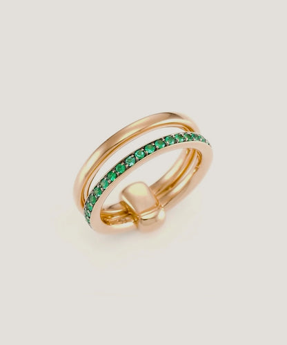 Emerald Women's Gold Ring