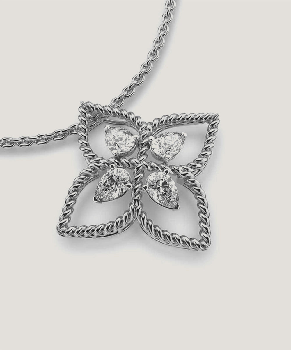 Flower Diamond Necklace