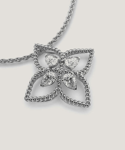 Flower Diamond Necklace
