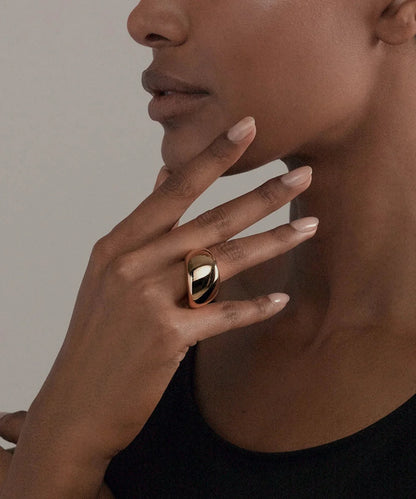 Solid 18k Gold Ring For Women