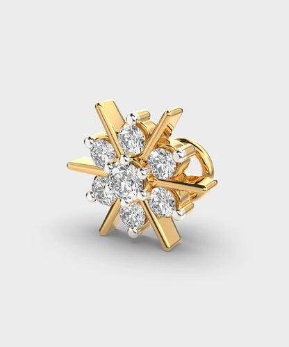 Diamonds And Gold Nosepin