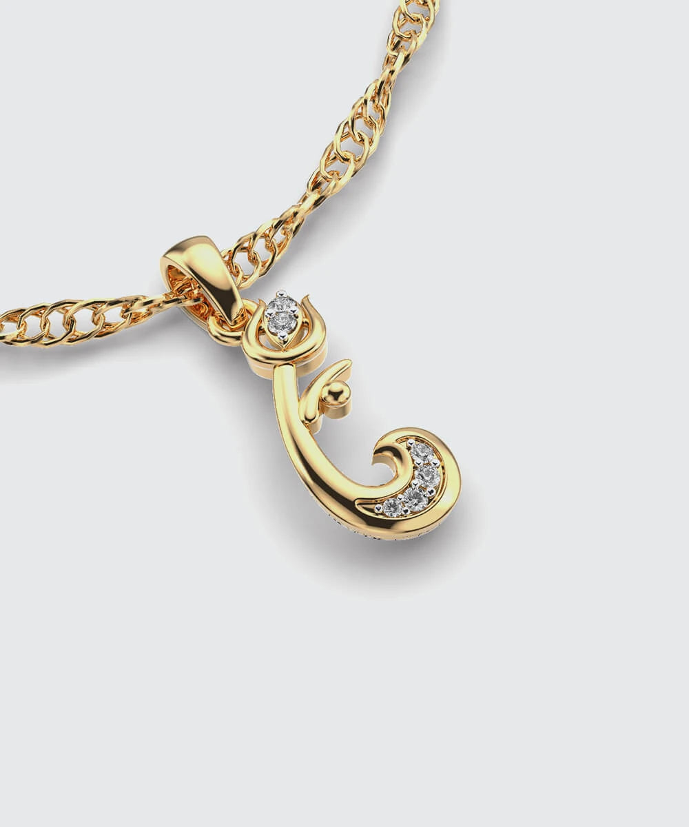 14KT Yellow Gold Pendant For Men
