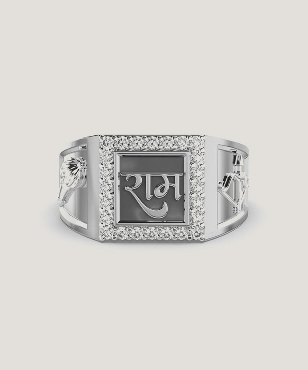 Men's Stone With Diamond Ring