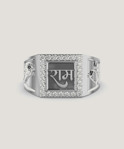 Men's Stone With Diamond Ring