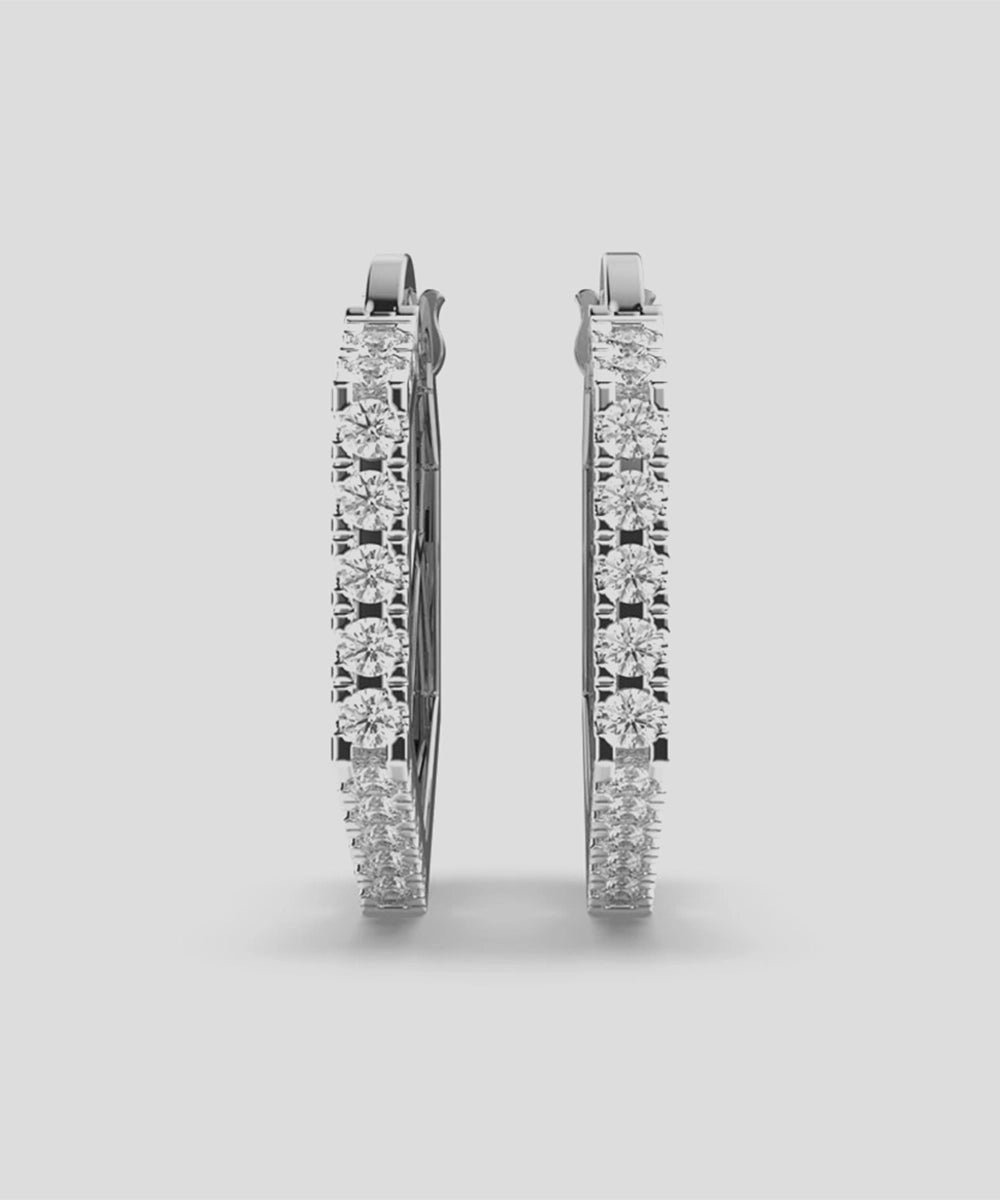 Sterling Huggie Earring