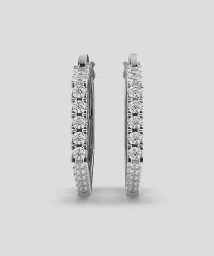 Sterling Huggie Earring
