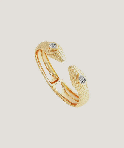 Double Snake Head Bracelet