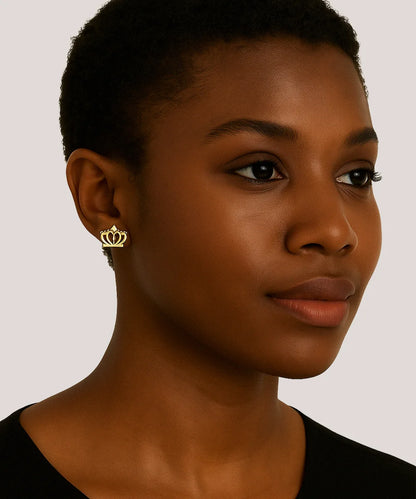 Rounded Crown Earrings