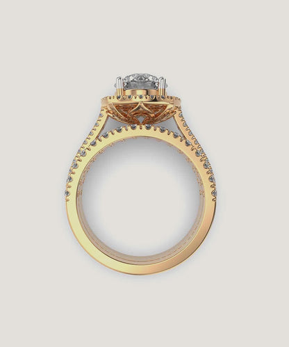 Halo Style Ring