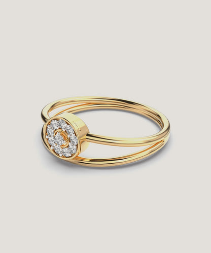 Pleasing Oval Diamond Ring