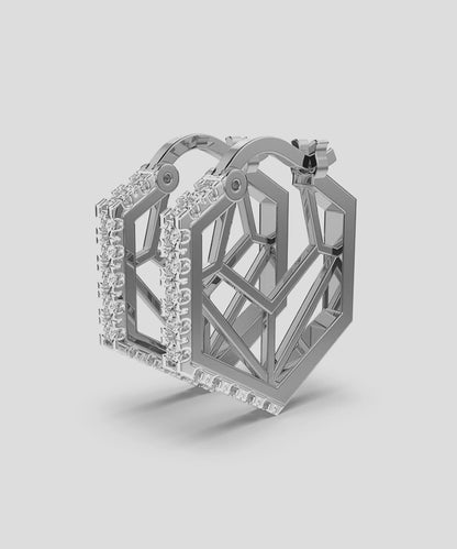 Sterling Huggie Earring