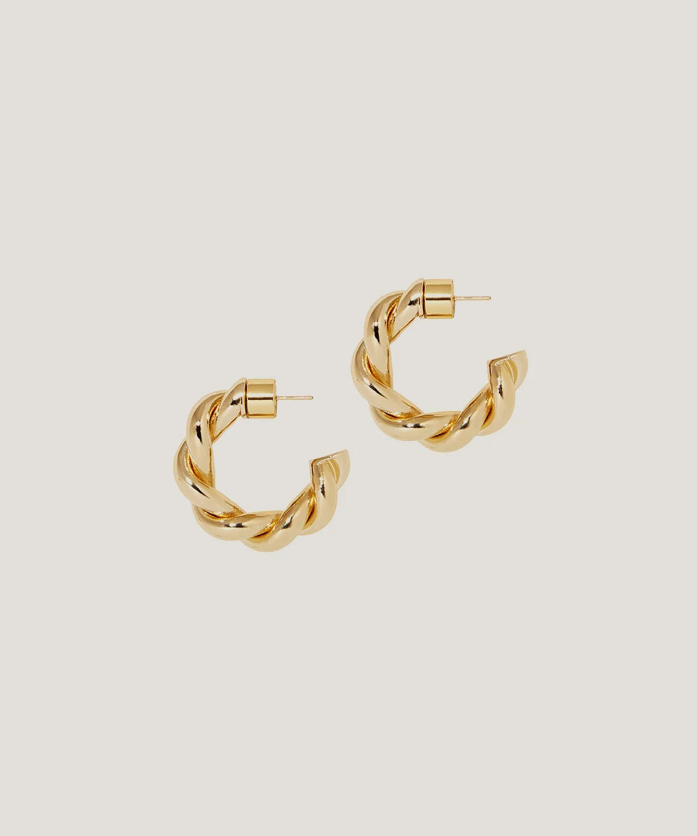 Gold Plated Huggie Earrings