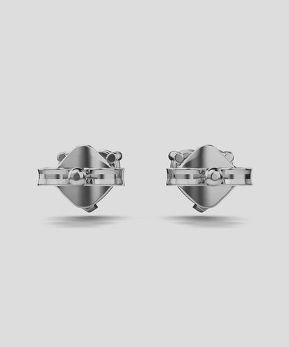 Heart Shape Solitaire Earring