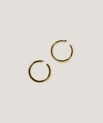 Gold Plated Circular Hoop Earrings