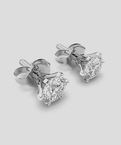 Single Stone Stud Earrings