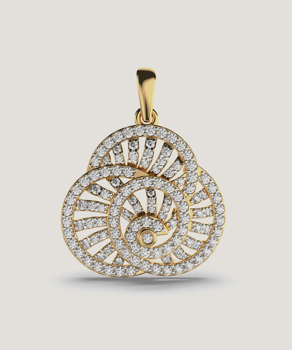 Diamond-Studded Pendant