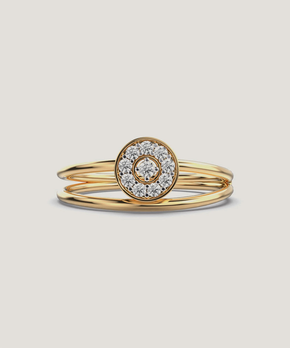 Pleasing Oval Diamond Ring