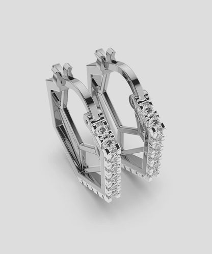 Sterling Huggie Earring