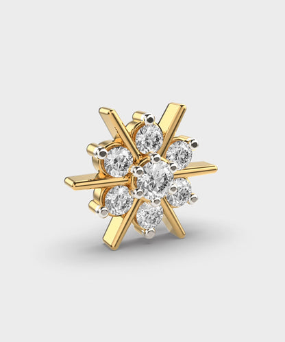 Diamonds And Gold Nosepin