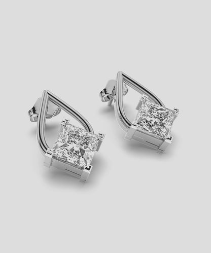 Solid Gold Drop Earring