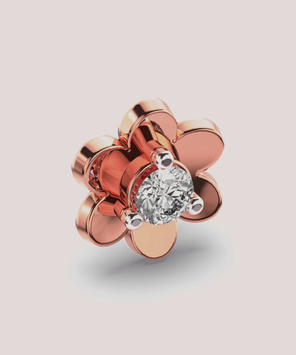 Flower Shaped Nose Pin