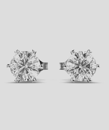 Single Stone Stud Earrings