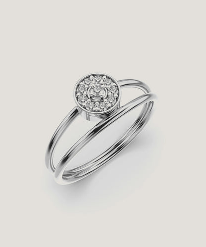 Pleasing Oval Diamond Ring