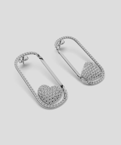 Round Drop Stud Earrings