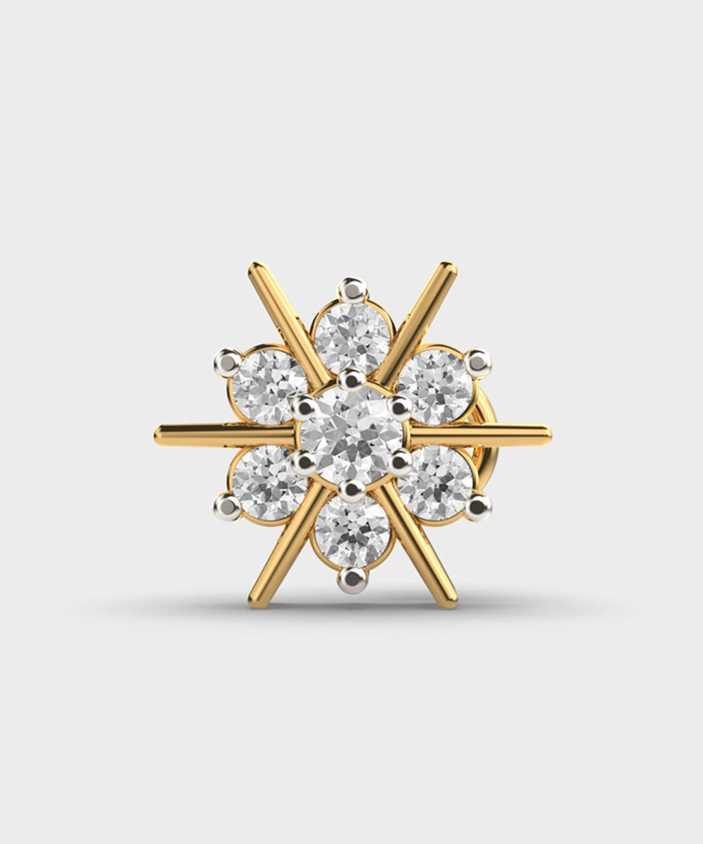 Diamonds And Gold Nosepin