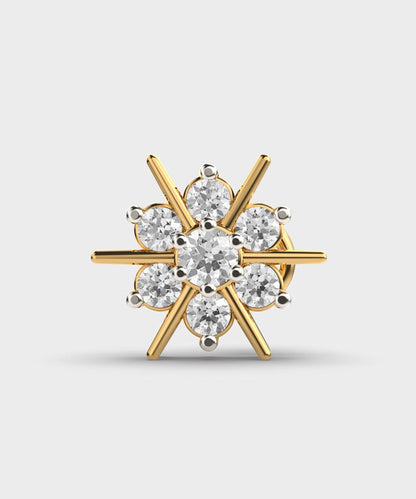 Diamonds And Gold Nosepin