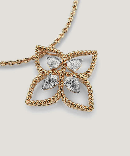 Flower Diamond Necklace