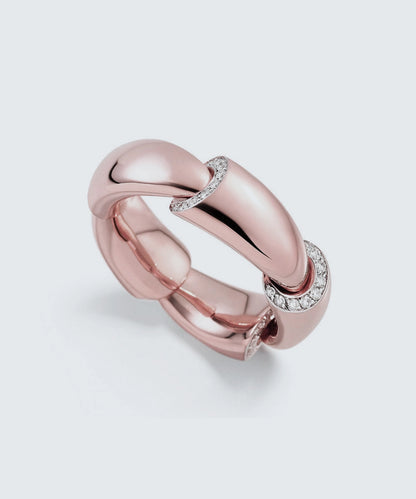 Modern Band For Effortless Style Diamond Ring