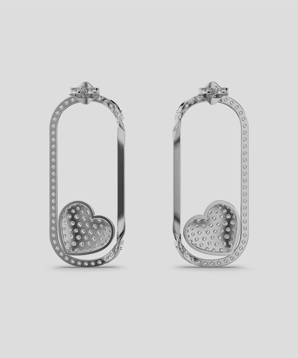 Round Drop Stud Earrings