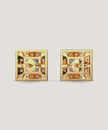 Metal Brass Cufflink For Men