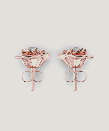 Rose Flower Stud Earrings