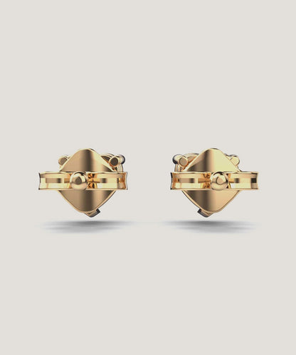 Heart Shape Solitaire Earring