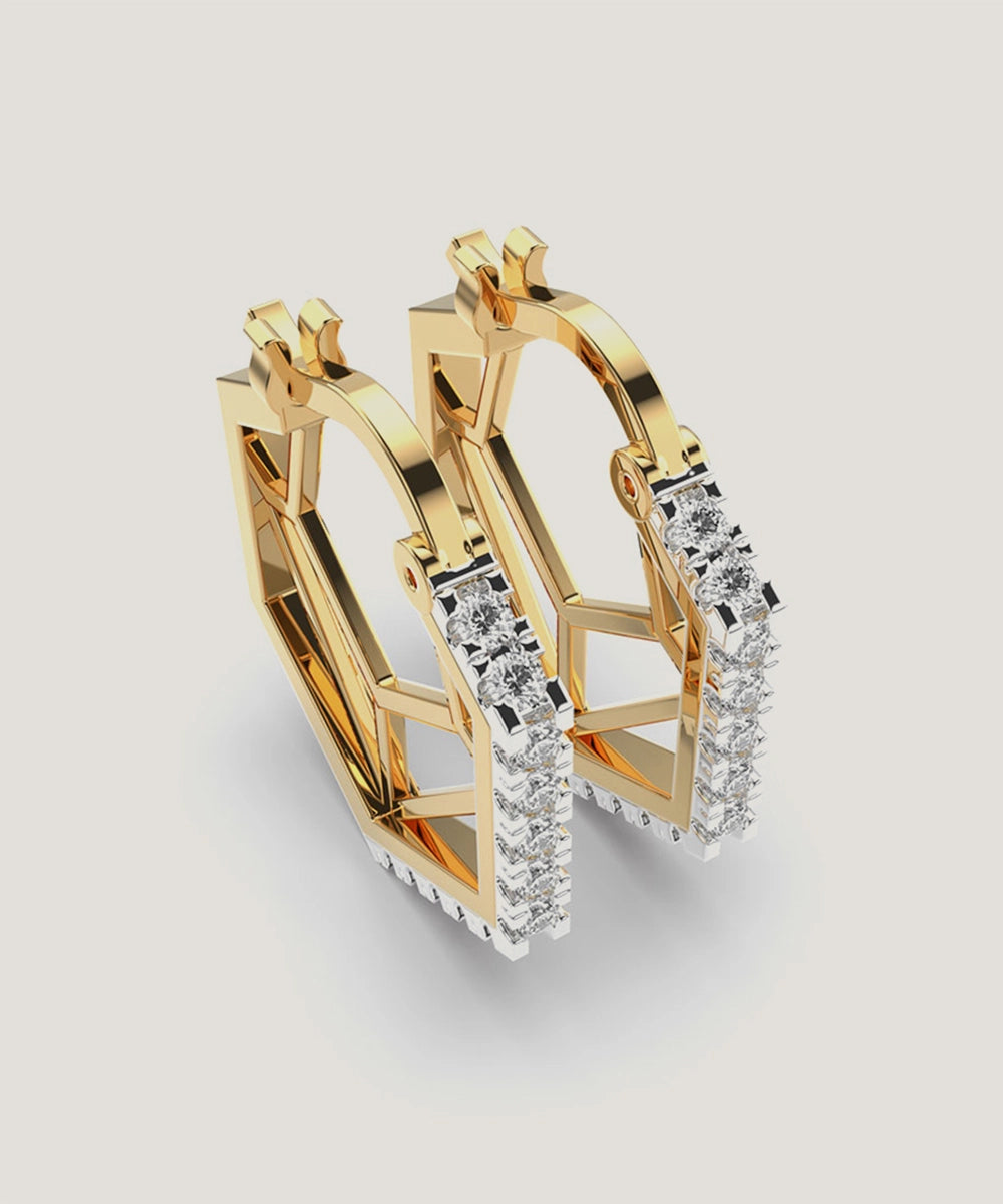 Sterling Huggie Earring