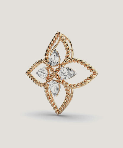 Flower Diamond Necklace