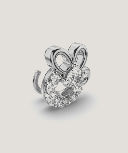 Stone Natural Diamond Pierced Nose Pin