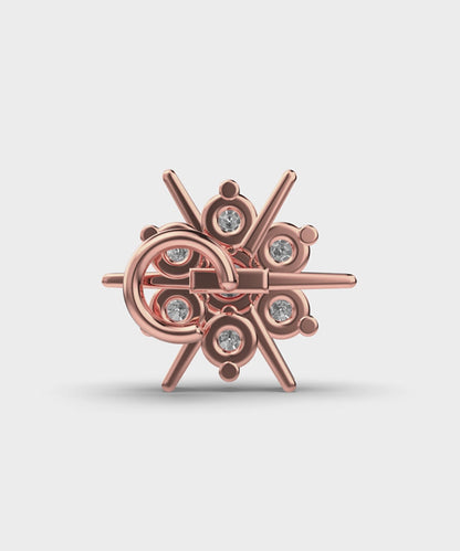 Diamonds And Gold Nosepin
