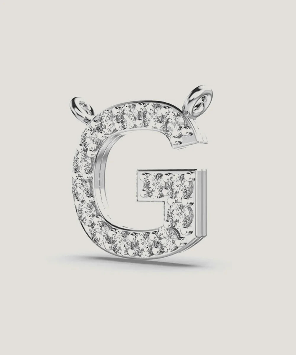 Diamonds Alphabet Letters Pendant