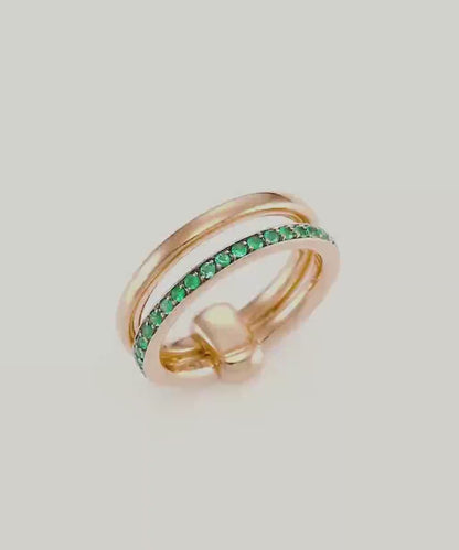 Emerald Women's Gold Ring